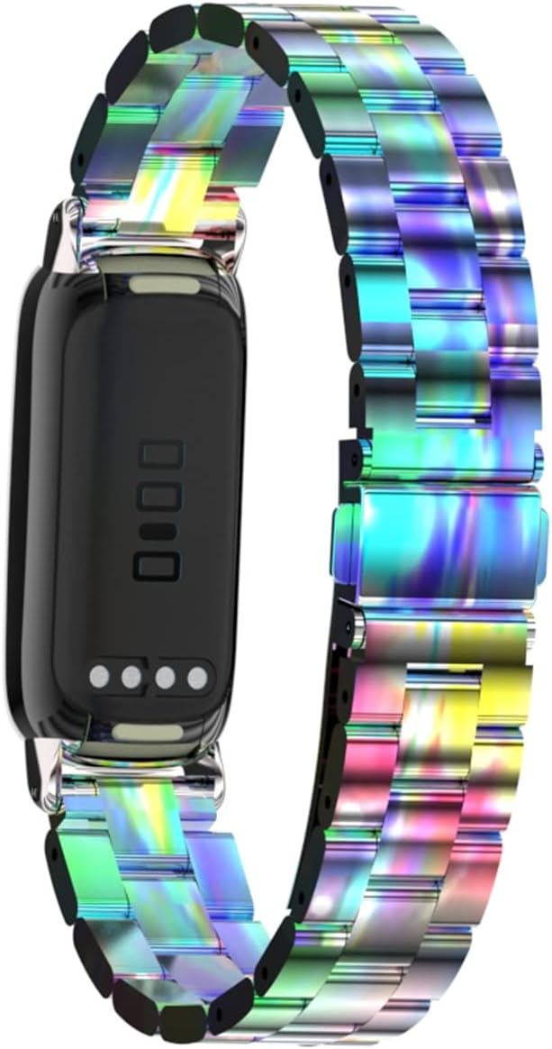 Metal Watchband for Fitbit Inspire 3, Stainless Steel Wrist Strap Bracelet Replacement for Smartwatch