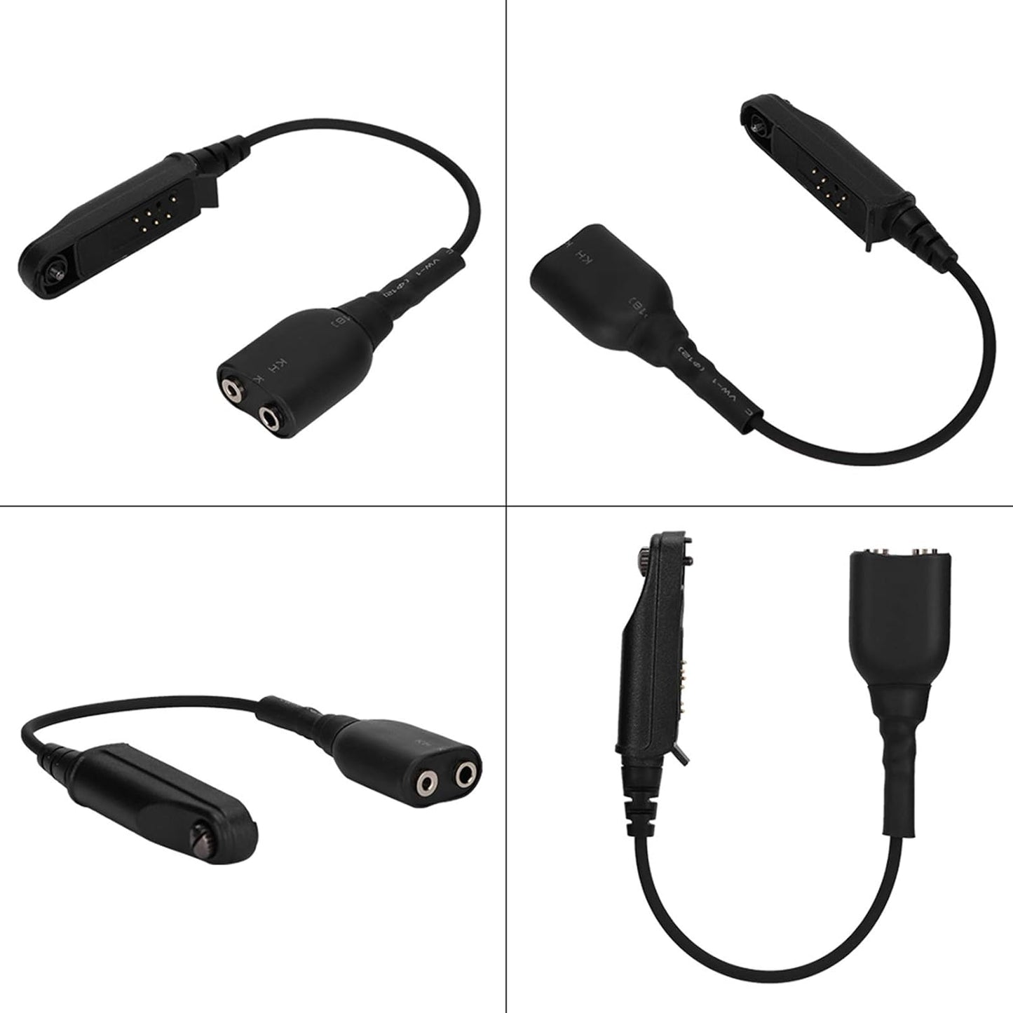 Yoidesu Walkie Talkies Headset Adapter for Baofeng BF-9700, K-head 2 Pin Audio Cable Adapter