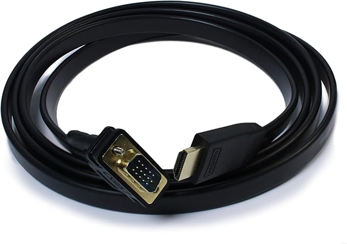 Plugable HDMI to VGA Adapter, Driverless 6 Foot (1.8 Meter) Converter Cable Supporting Up to 1920 x 1080 (60Hz)