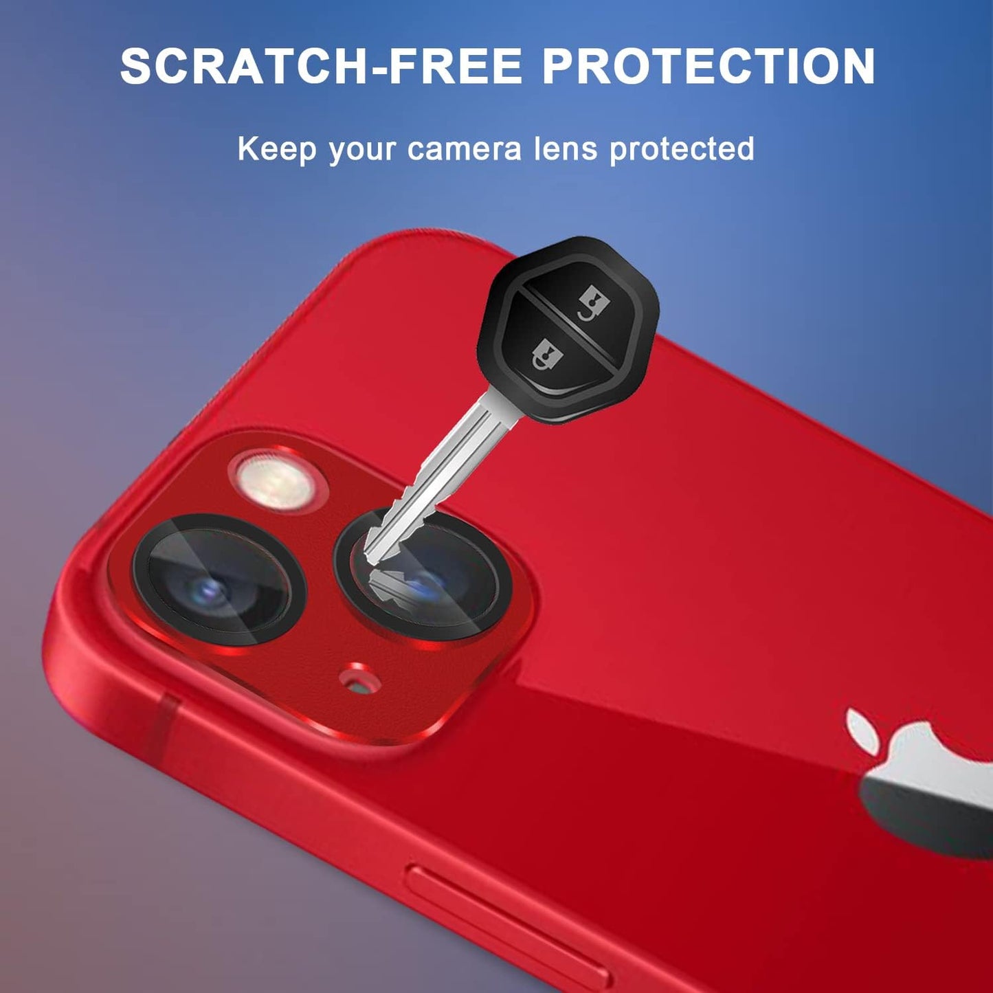 Orzero Camera Lens Protector (2 Pack) for iPhone 13/iPhone 13 Mini, Premium Metal Glass, HD Anti-Scratch Full Coverage