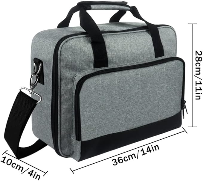 Projector Carrying Case with Accessories Pockets Projector Travel Bag Projector Storage Bag Projector Organizer Projector Carrier for Epson/BenQ/ViewSonic and Other Brand Projector