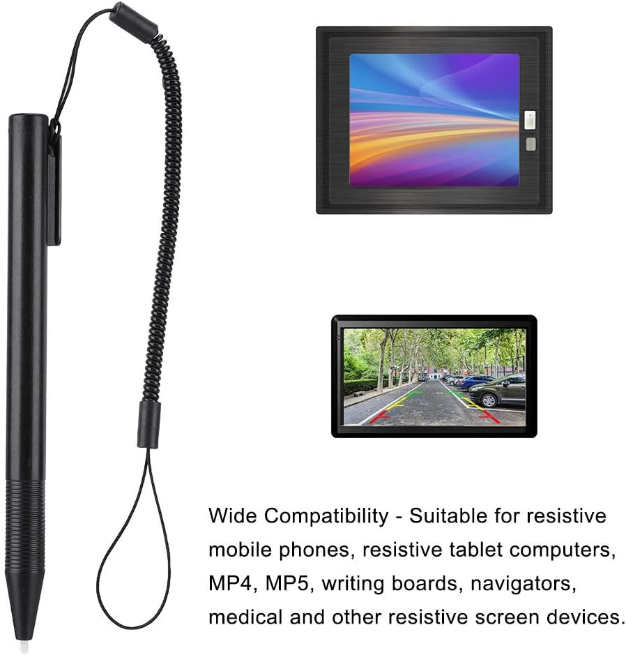 Resistive Anti Scratch Pen with Spring Rope for PDA Navigator, Attachable Pens for Touch