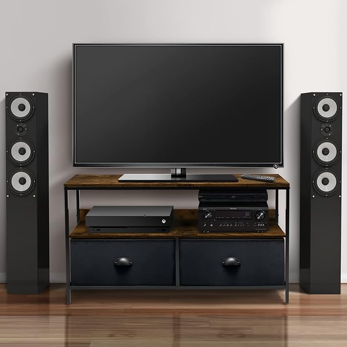 Sorbus TV Stand Dresser with 2 Drawers - Television Riser Chest with Storage - Bedroom, Living Room, Closet, & Dorm Furniture
