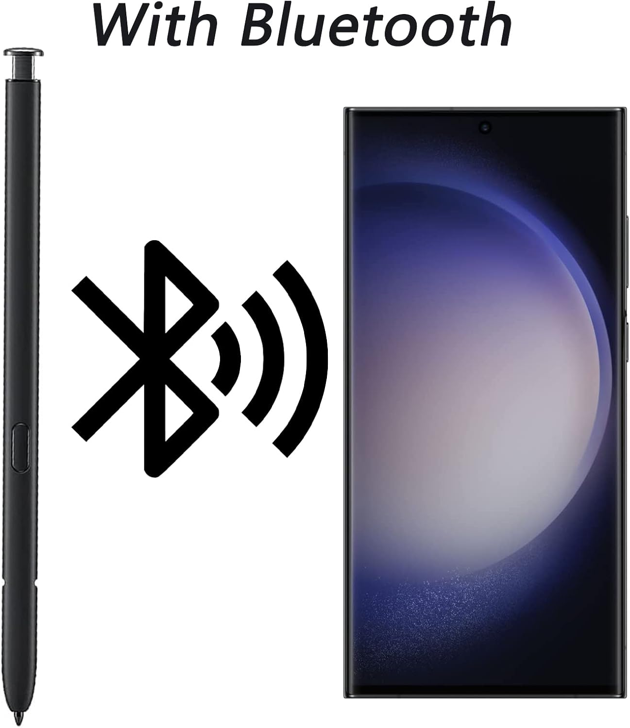 Galaxy S23 Ultra Stylus Pen with Bluetooth, Replacement for Samsung Galaxy S23 Ultra 5G S Pen, Remote Control (Phantom