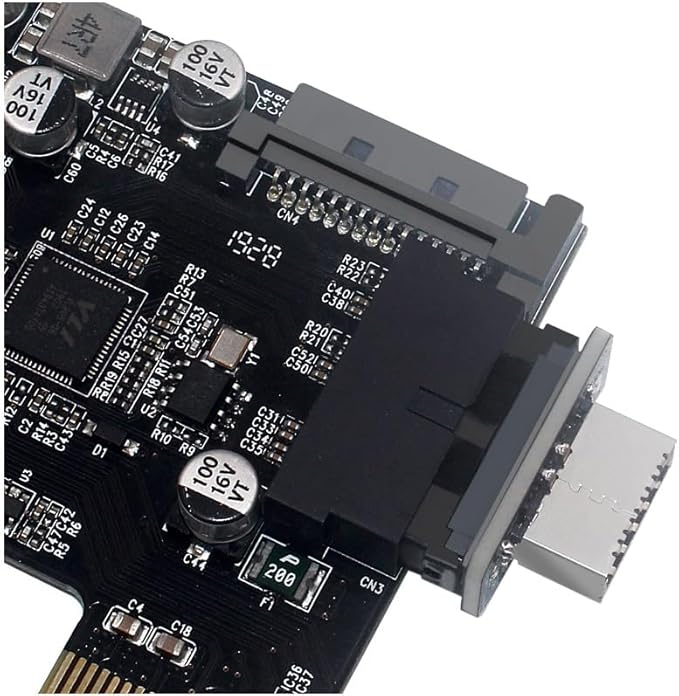 COMeap USB 3.2 Gen 1 to USB 3.2 Gen 2 Header Adapter, USB 3.1 Type-E Key-A to USB 3.0 20 Pin Header Converter for Type C Motherboard (Vertical Type)