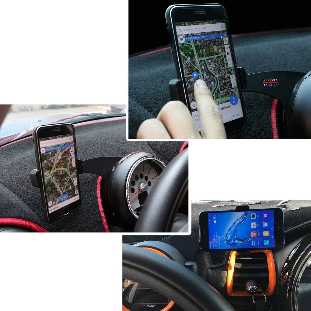 Heinmo Smartphone Cell Phone Cup Mount Holder - Rotatable Clip for Cooper F54 Clubman F55 Hardtop 2014-2020
