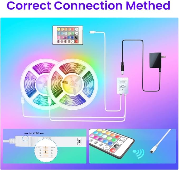 GUPUP WiFi Led Lights 50 ft, Smart App Controlled Led Strip Lights, Compatible with Alexa and Google Assistant Devices, Voice Control,Music Sync,Color Changing Tape Lighting