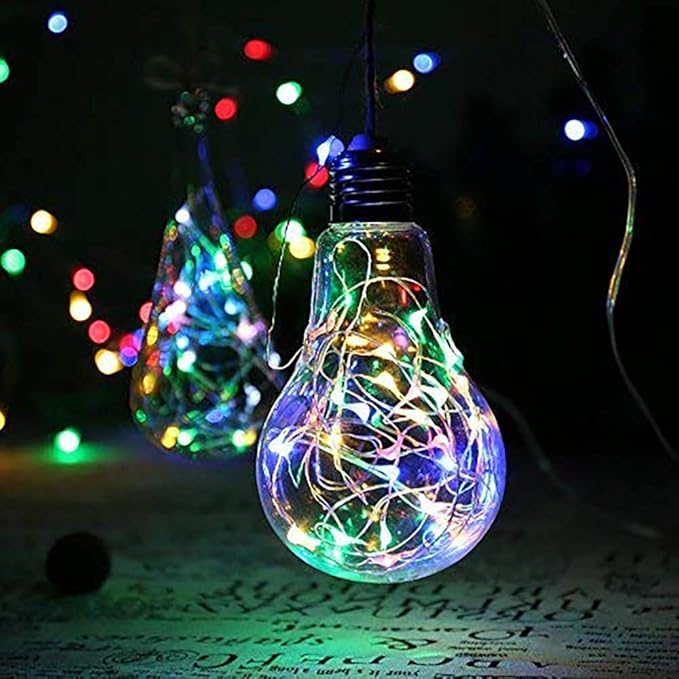 MUMUXI 12 Pack 7.2ft Fairy Lights Battery Operated String Lights, 20 Mini Battery Powered LEDs for Centerpiece Table Decorations, Wedding Party Bedroom Mason Jar Christmas, Multicolor