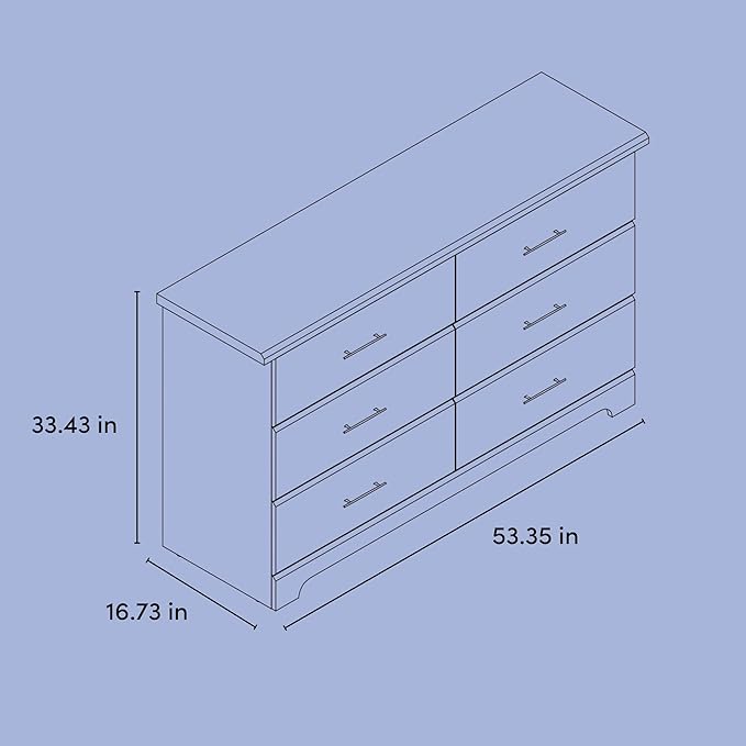 Storkcraft Brookside 6-Drawer Dresser (Black) – GREENGUARD Gold Certified, Black Dresser for Bedroom, Kids & Nursery Storage Chest, Safety Interlocking Drawers, Pre-Installed Tracks, Kids Chest
