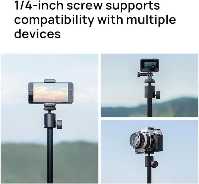 XGIMI Projector Stand, Portable Telescopic Floor Tripod,for Horizon/Horizon Pro(Ultra,20,20 Max,S Pro,S Max)/Elfin/H2/MOGO2 PRO/MoGo 3 Pro/MoGo 4/Halo+ and Other Brand Projectors,360°Free Rotation