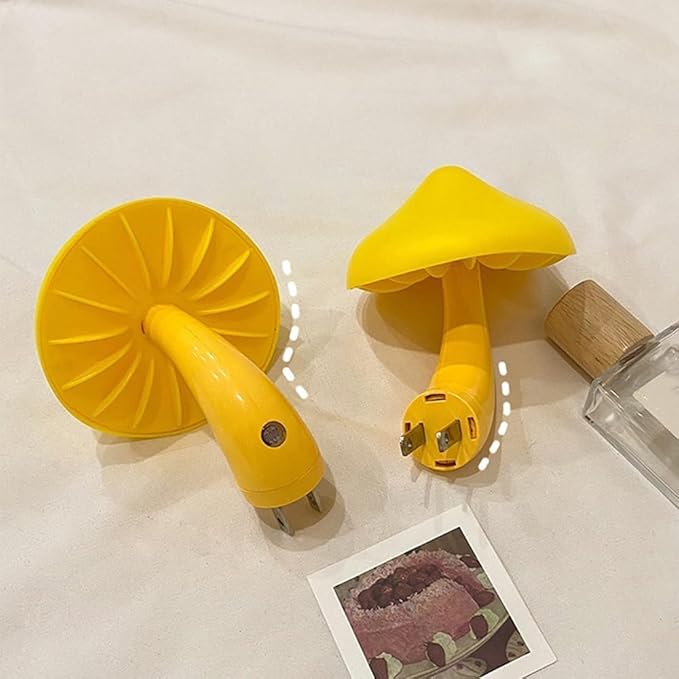 Night Lights Plug into Wall - 2-Pack Sensor LED Mushroom Light, Cute Energy Saving Mushroom Lamp for Kids Adults Living Room Bedroom Kitchen, Bathroom Toilet, Stairs, Hallway Corridor, Warm Yellow