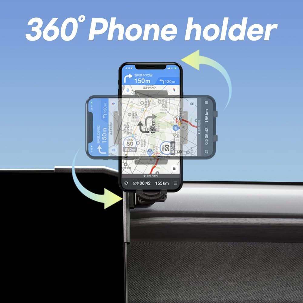 FICS Phone Holder for KIA EV9, Customized Phone Mount and Accessories for EV9