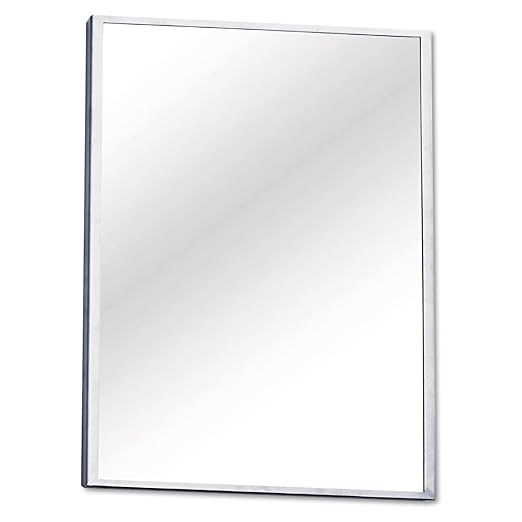 See All FR1824 Lavatory Mirror, Stainless Steel, Silver, 18" x 24"