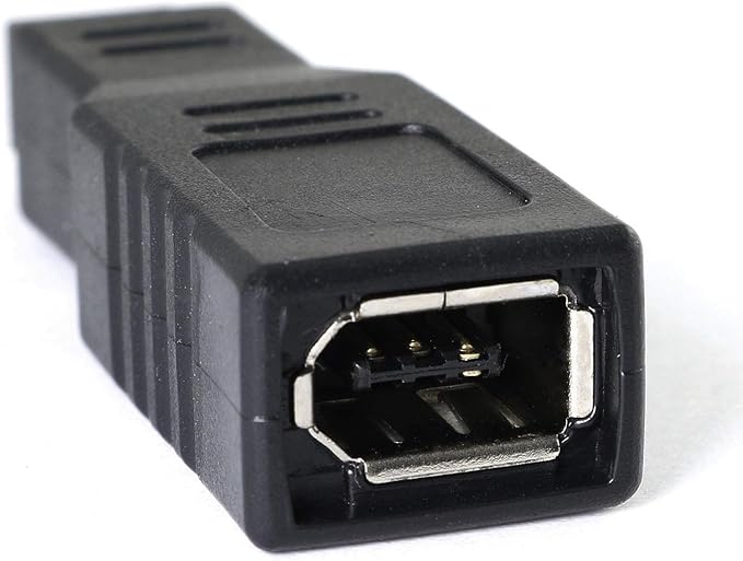 RLECS FireWire IEEE 1394 Type A 400 6 Pin Female to 1394 Type B 800 9 Pin Male Data Transfer Adapter Converter for MacBook Pro, Mac mini, iMac etc