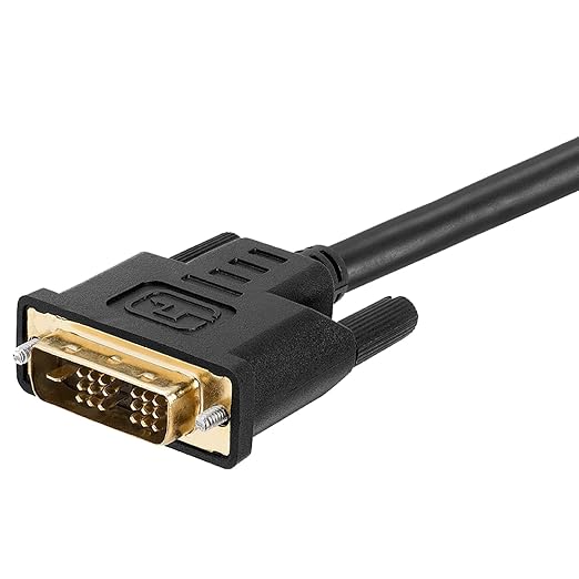 Cmple - HDMI to DVI Adapter Cable - 15 Feet Bi Directional High Speed Male Plug Monitor Cord Connector Converter for PC Laptop HDTV Projector