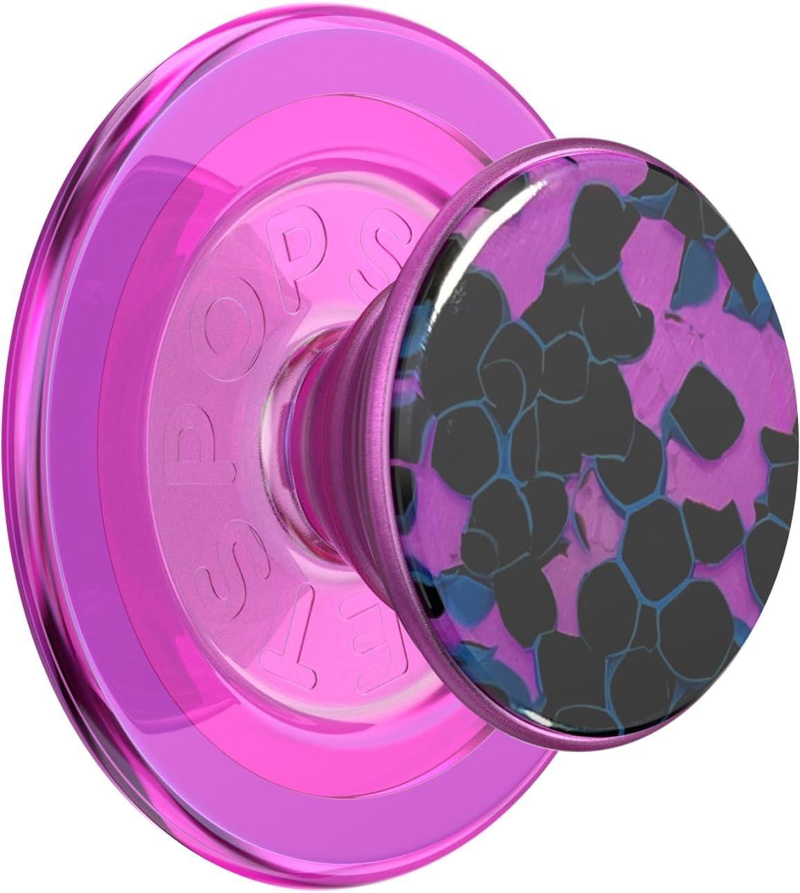 Purple Prism PopSockets Phone Grip with MagSafe Compatibility, Wireless Charging Compatible Phone Holder.