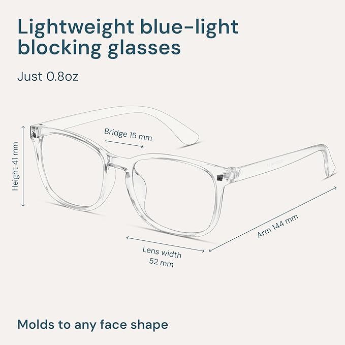 Gaoye Blue Light Glasses for Men - Blocking Square Eyeglasses, Anti UV Ray Computer Gaming Glasses Blue Blockers for Women