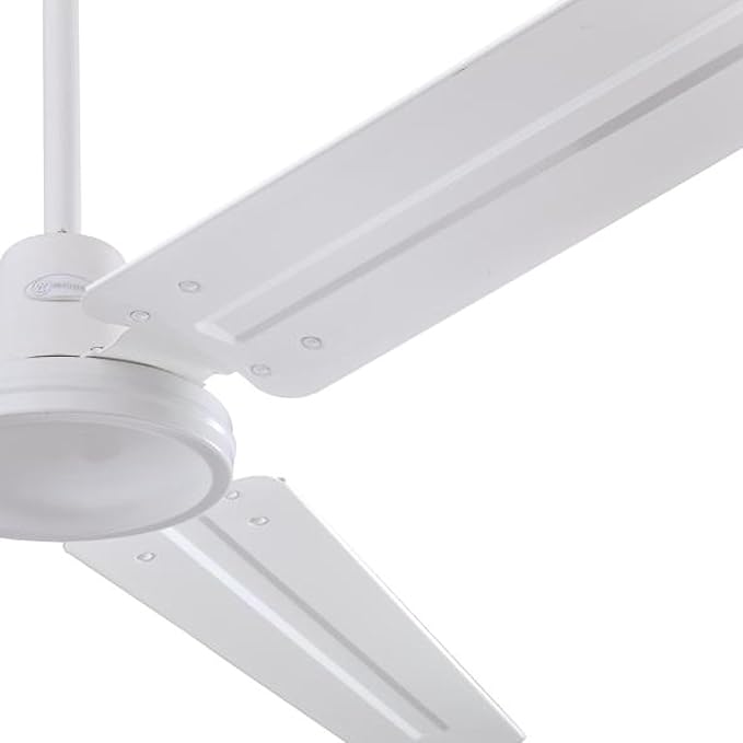 Westinghouse 7840900 Industrial 56-Inch Three-Blade Ceiling Fan with J-Hook Installation System, White, Wall Control