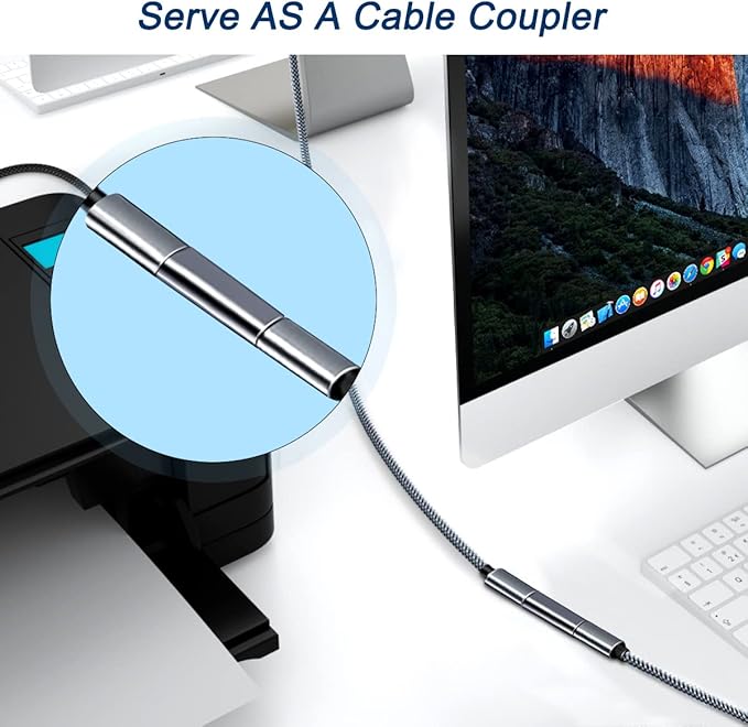 Basesailor USB C Female to Female Adapter 3Pack,100W USBC Coupler,PD 3.1 Type C Extender,10Gbps Double Female Connector with 4K/8K Video for Thunderbolt 4 3,iPad,MacBook,USB-C Devices