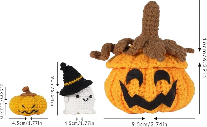 Wizardi Amigurumi DIY Crochet Kit - Halloween F07N8-M102