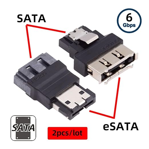 chenyang SATA to eSATA & eSATA to SATA Converter Extender Adapter for SSD Disk 2Pcs/Set