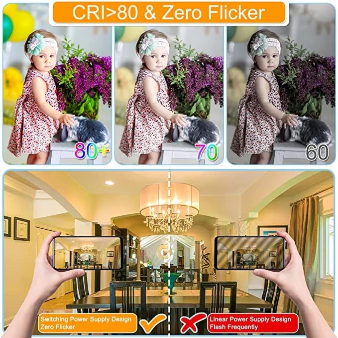 comzler 8 Pack Candelabra LED Light Bulbs E12 Base 60 Watt Equivalent, 2700K Warm White B11 Chandelier E12 Small Base Type B Light Bulbs Shape, 600 Lumens Ceiling Fan Light Bulbs, No-Dimmable