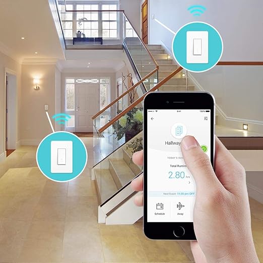 Kasa Smart 3 Way Switch HS210, Needs Neutral Wire, 2.4GHz Wi-Fi Light Switch works with Alexa and Google Home, UL Certified, No Hub Required , white