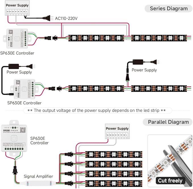 SEZO WS2812B ECO LED Strip Light 16.4FT/5M 60LEDs/m 300Pixels Individually Addressable Programmable 5050SMD Digital RGB Alloy Wires Flexible Dream Color IP30 Non-Waterproof PCB Black DC5V