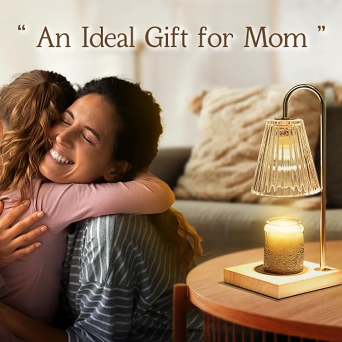 Marycele Candle Warmer with Timer, Vintage Amber Nightstand Candle Warming Lamp for Home Room Decor, Dimmable Wax Warmer for Jar Candles, Wedding Registry Gifts for Women Couples 2025