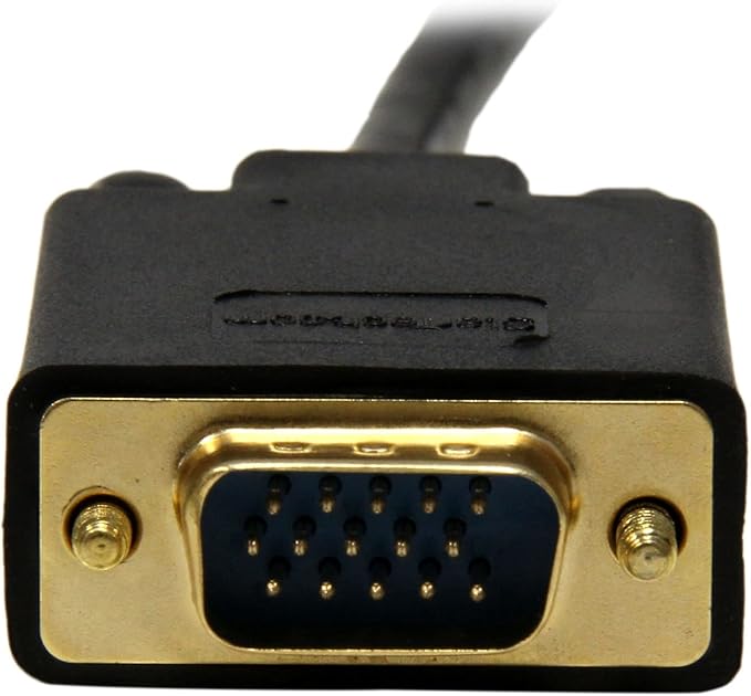 StarTech.com 6ft Mini DisplayPort to VGA Cable - Active - 1920x1200 - mDP to VGA Adapter Cable for Your Computer Monitor (MDP2VGAMM6B) Black