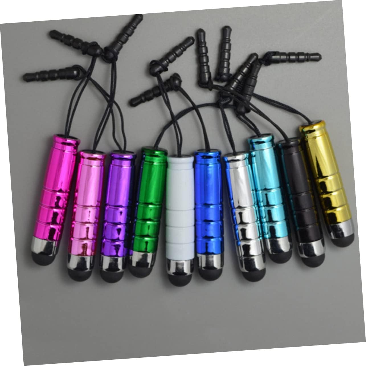 HOMSFOU Stylus Pencil with Brush, Headphone Jack Mobile Phone Accessory, Anti-Plug Attachment for Cell Phones