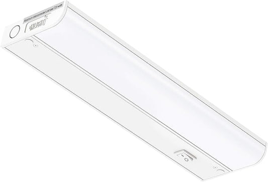 GETINLIGHT 12-inch Hardwired Only LED Under Cabinet Lighting, Daylight White(5000k), Dimmable, Matte White Finished, ETL Listed, IN-0201-11-WH-50