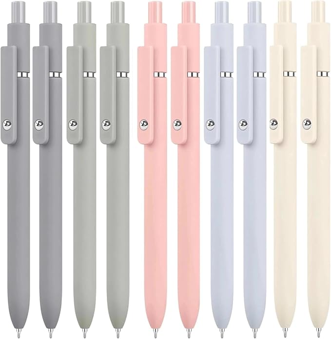 Easter Basket Stuffers for Women, Easter Gifts for Teens, Happy Birthday Gift Basket, Valentines Gifts for Mom, Teen Girl Gifts for 4-12 Year Old Girls(10 Pcs Morandi) Gel Pens, Preppy Essentials