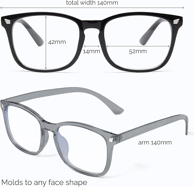 livho High Tech Blue Light Glasses - Advanced Blue Light Blocking Computer Glasses - Anti Eyestrain & UV Glare