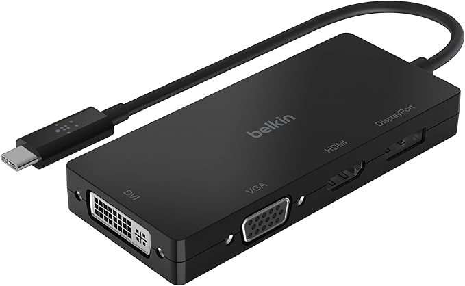 Belkin Adpt,Usbc-Hdmi,Vga,Dvi,Dsplypt,Blk