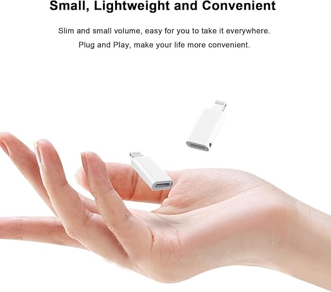 [Apple MFi Certified] 3Pack Lightning Male to USB C Female Charging Adapter,USB Type C Fast Charging Support Data Transmission Connector Dongle for iPhone 14/13/12/11/8/XR/XS/SE/7/Plus/Pro Max/6 iPad