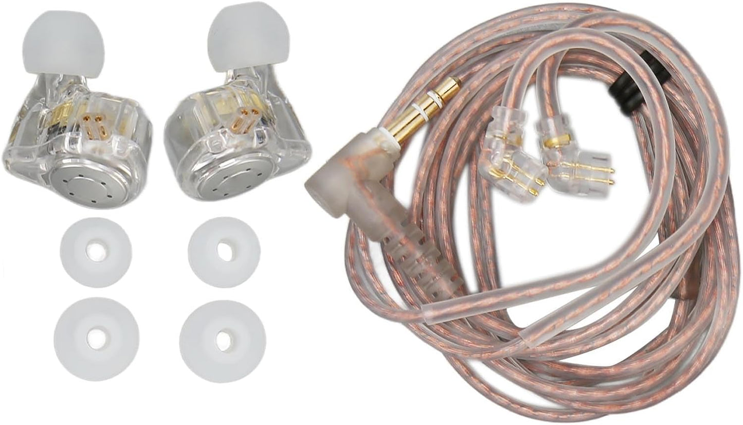Yunseity EDX PRO Wired Earbuds, Stereo Clear Sound in Ear Headphones, 3.5mm Jack Noise Isolating for Phones and Laptops