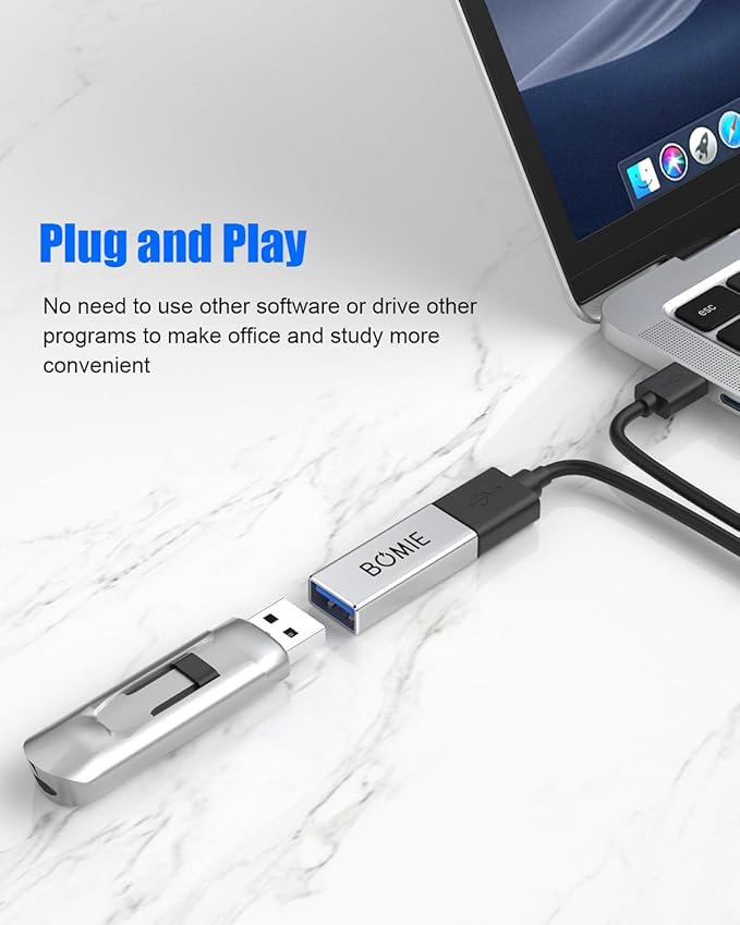 USB Female to Female Adapter 2 Pack,USB3.0 Type A Female to Female Extension Adapter Connector,5Gbps Data Transfer and Charging for Connecting Extension Two USB-A Male Ends Cable Aluminum Shell Silver