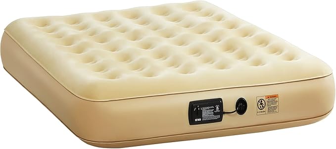 Simpli Comfy Queen Replacement Air Mattress with Built-in Pump – Compatible with EZ Bed, Use Alone or with Frame, Fast Inflation, Portable and Easy Storage