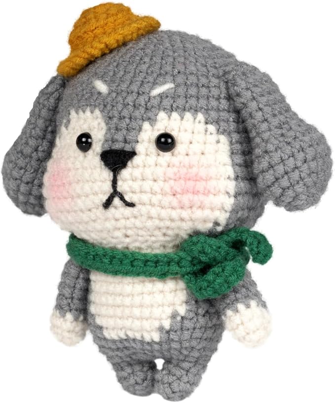 Wizardi Amigurumi DIY Crochet Kit - Dog F07N8-M50