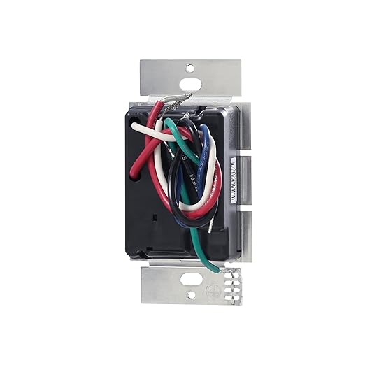 Lutron Caseta Original Smart Light Switch (Lutron Smart Hub Required), for Home, LED Lights, and Fans, 6 Amp, Single-Pole/3-Way, Neutral Required, PD-6ANS-BL, Black