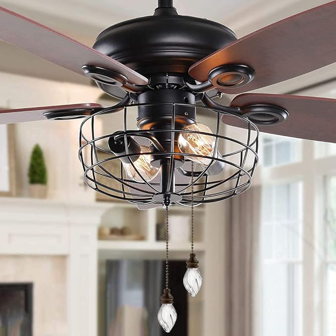 Ceiling Fan Pull Chain, 12 inch Cristal Glass, Polished Antique Finish, 1PCS