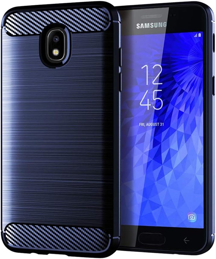 Samsung Galaxy J7 Star J7 Refine J7 2018 J7V V 2nd Gen J737V Phone Case with Tempered Glass Screen Protector
