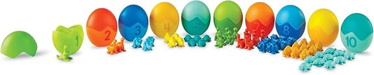 Learning Resources Counting Dino-Sorters Math Activity Set, Dinosaur Sorting Toy, 65 Pieces, Ages 3+