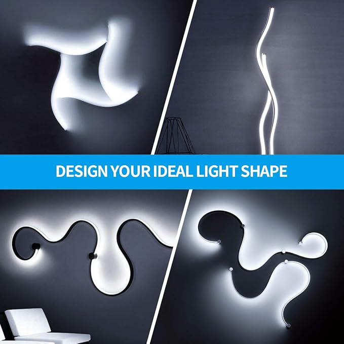 Led Strip Lights 50.5ft White Dimmable Led Light Strip Flexible Rope Lights Kits with 24v Etl Power Supply, Adhesive Clips, Dimmer Switch and Connectors for Indoor Decor