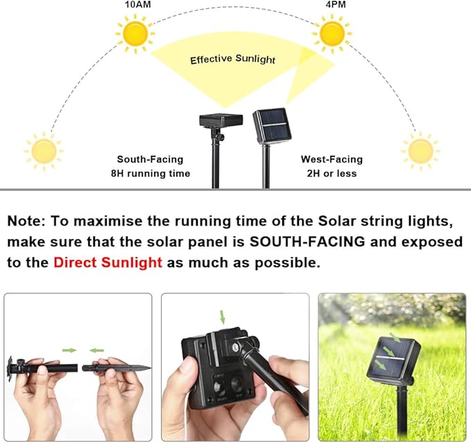 Brizled Outdoor Solar Fairy Lights 2 Pack, Total 132FT 400 LED Solar String Lights, 8 Modes Solar Christmas Lights with Memory Waterproof Outside Twinkle Lights for Indoor Wedding Party Cool White