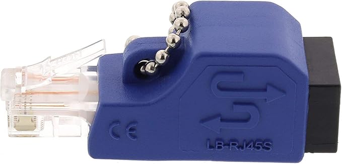 Networx Fast Ethernet Loopback Tester (Cat5e) - RJ45 Port Validator for 10/100Base-T Networks - Legacy Network Diagnostics