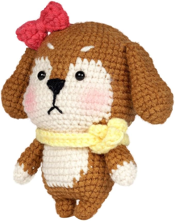 Wizardi Amigurumi DIY Crochet Kit - Dog F07N8-M51