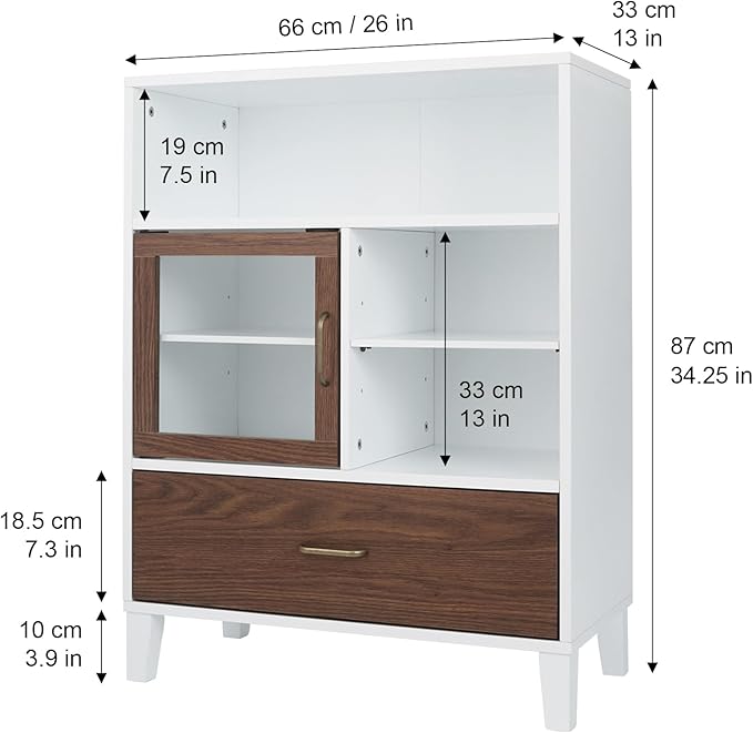 Teamson Home Tyler Wooden Storage, Floor Cabinet
