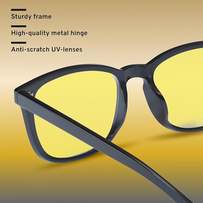 livho High Tech Blue Light Glasses - Advanced Blue Light Blocking Computer Glasses - Screen Fatigue & UV Protection